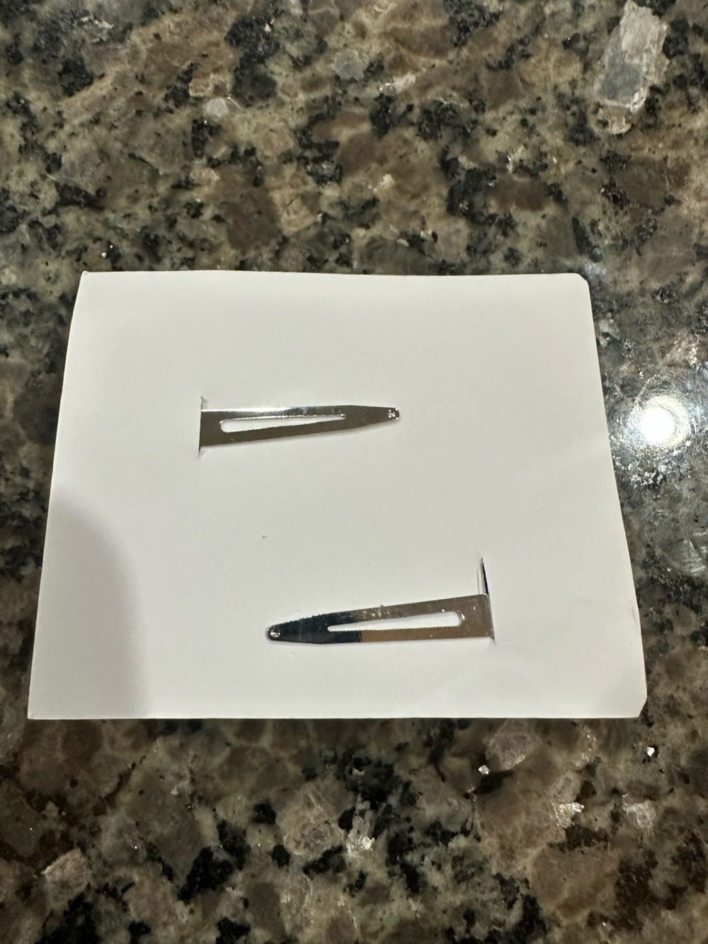 Dior Pink Logo Resin Snap Hair Clips - Set of 2 - Picture 6 of 6